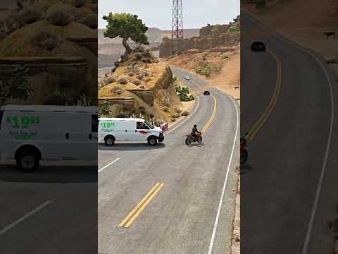 Realistic Highway Car Crashes #198