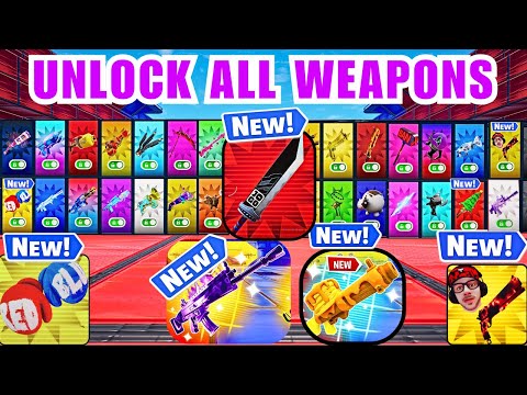 ALL WEAPONS SUPER RED VS BLUE TYPICAL GAMER MAP FORTNITE -  (FANTASY BLADE) PART 5