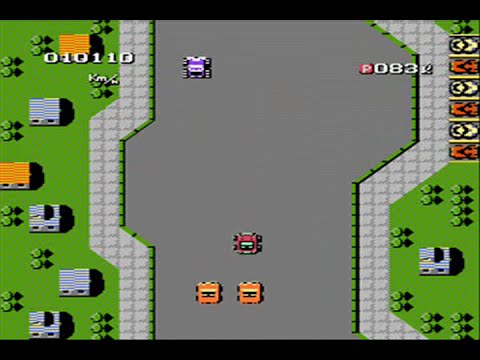 Bump'n'Jump - ( Nes / Famicom ) - Full Playthrough - No Death