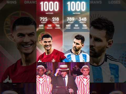 How Many Goals has Messi And Ronaldo Scored in His 1000th Game #football #messi #ronaldo #fifa