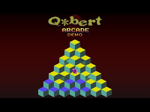 Q*bert Arcade Demo - Gameplay - No Commentary
