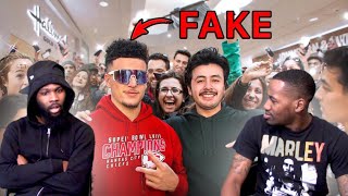 Fake Patrick Mahomes Prank *MALL SHUTDOWN* THIS BLEW OUR MINDS🤯 HE LOOK JUST LIKE MAHOMES! REACTION