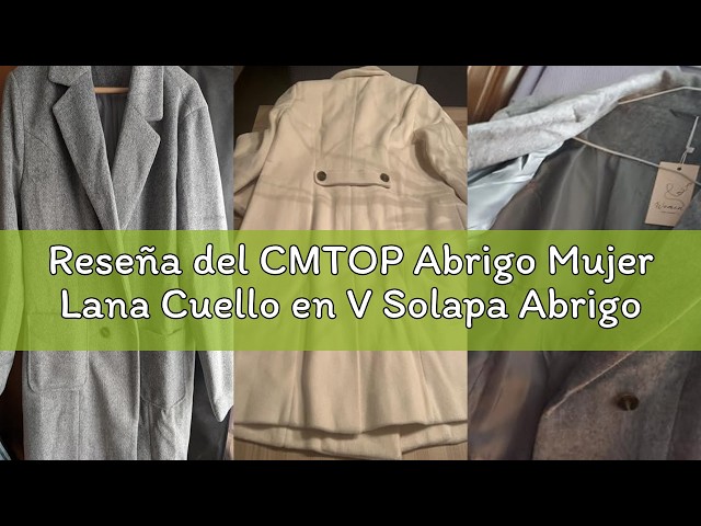 Vídeo relacionado con Yuson Girl Abrigo Mujer Invierno Doble Botonadura Abrigo Mezcla de Lana Grueso y CáLido Abrigos Paño Elegantes Coat con Cuello de Solapa Longitud Media Chaqueta(Camel, M)