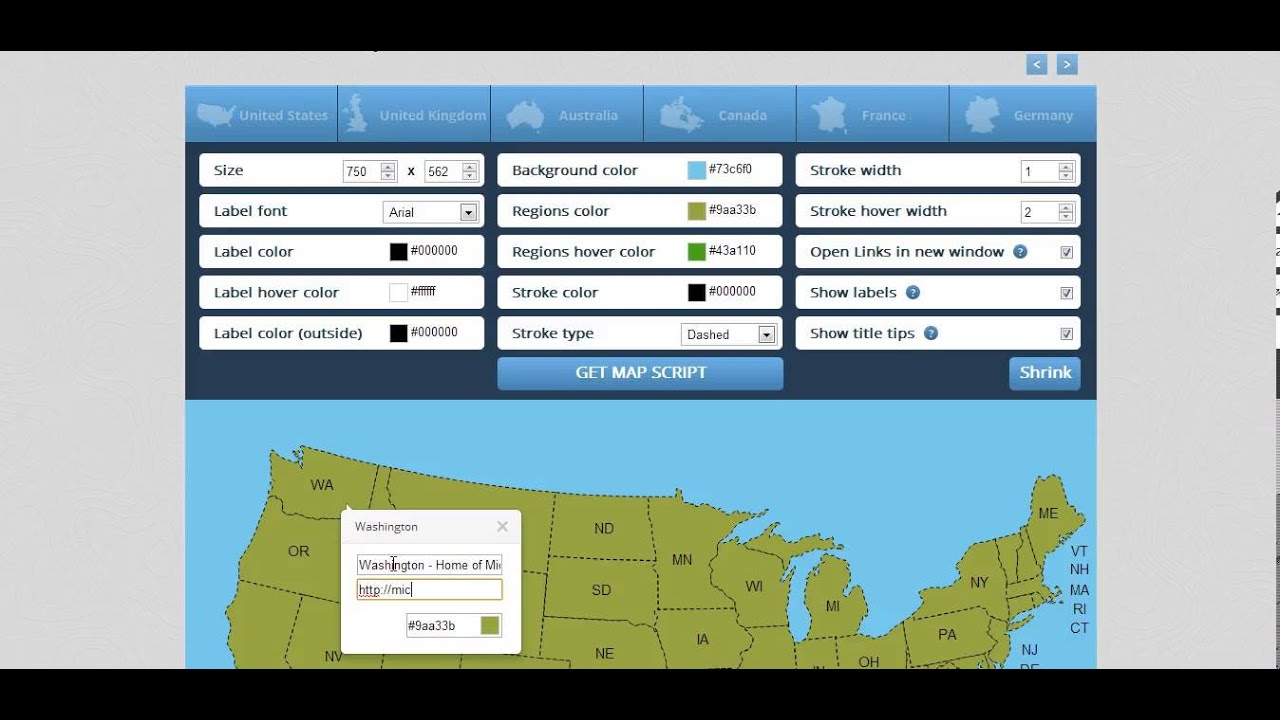 Create a clickable map in minutes using MakeaClickableMap