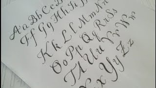 how to write cursive fancy letters - easy version for beginners
