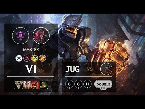 Vi Jungle vs Graves - KR Master Patch 10.9