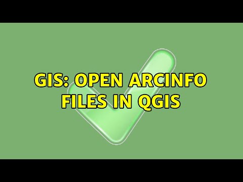 GIS: Open ArcInfo files in QGIS (3 Solutions!!)