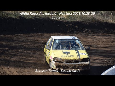 Berczán Tamás - Suzuki Swift Alföld Kupa VIII. forduló - Nyírtura 2023.10.28-29. 3. futam