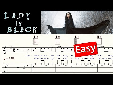 LADY IN BLACK | URIAH HEEP | Chords, Melody & Lyrics | TAB & Sheet Music | Guitar Lesson | Tutorial