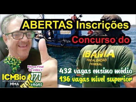 Saiu o edital de concurso do IBAMA e do ICMBio