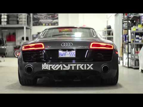 Feroucious! 2014 Audi R8 V10 sound check w/ ARMYTRIX Titanium Exhaust