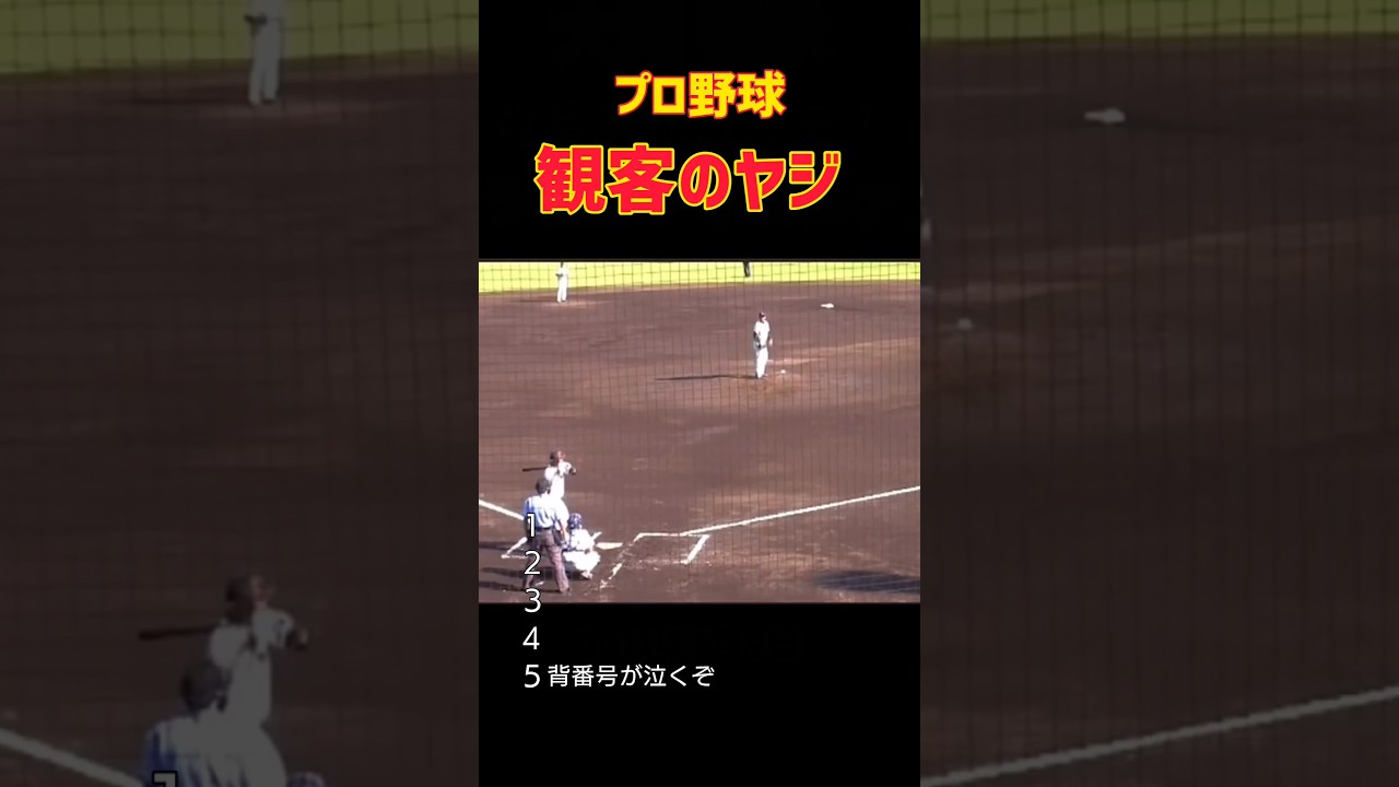 プロ野球観客のヤジ #Baseball #観客 #ヤジ