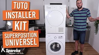 Comment installer votre kit de superposition universel pour lave-linge / sèche-linge