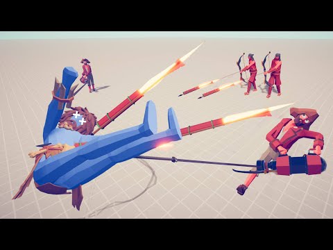 2x FIREWORK & 2x HARPOONS VS EVERY UNIT | Totally Accurate Battle Simulator TABS