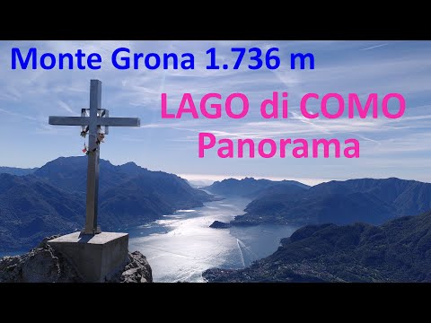 Monte Grona - awesome Lago di Como panorama – summit hike, Menaggio, 4k english subtitles