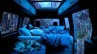 Sons de chuva para dormir TELA PRETA - Sons naturais de chuva para relaxar, dormir, estudar, ASMR