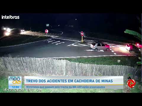 Trevo dos acidentes em Cachoeira de Minas