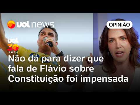 Flávio repete velha tática bolsonarista de jogar na ambiguidade em fala sobre Constituição | Bilenky