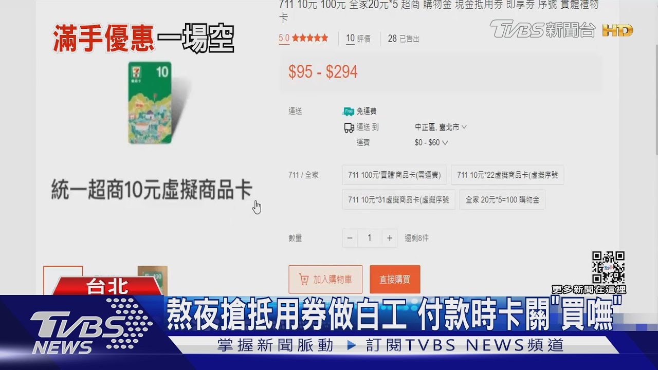 $1搶購出包!蝦皮售抵用券 未付款就下架