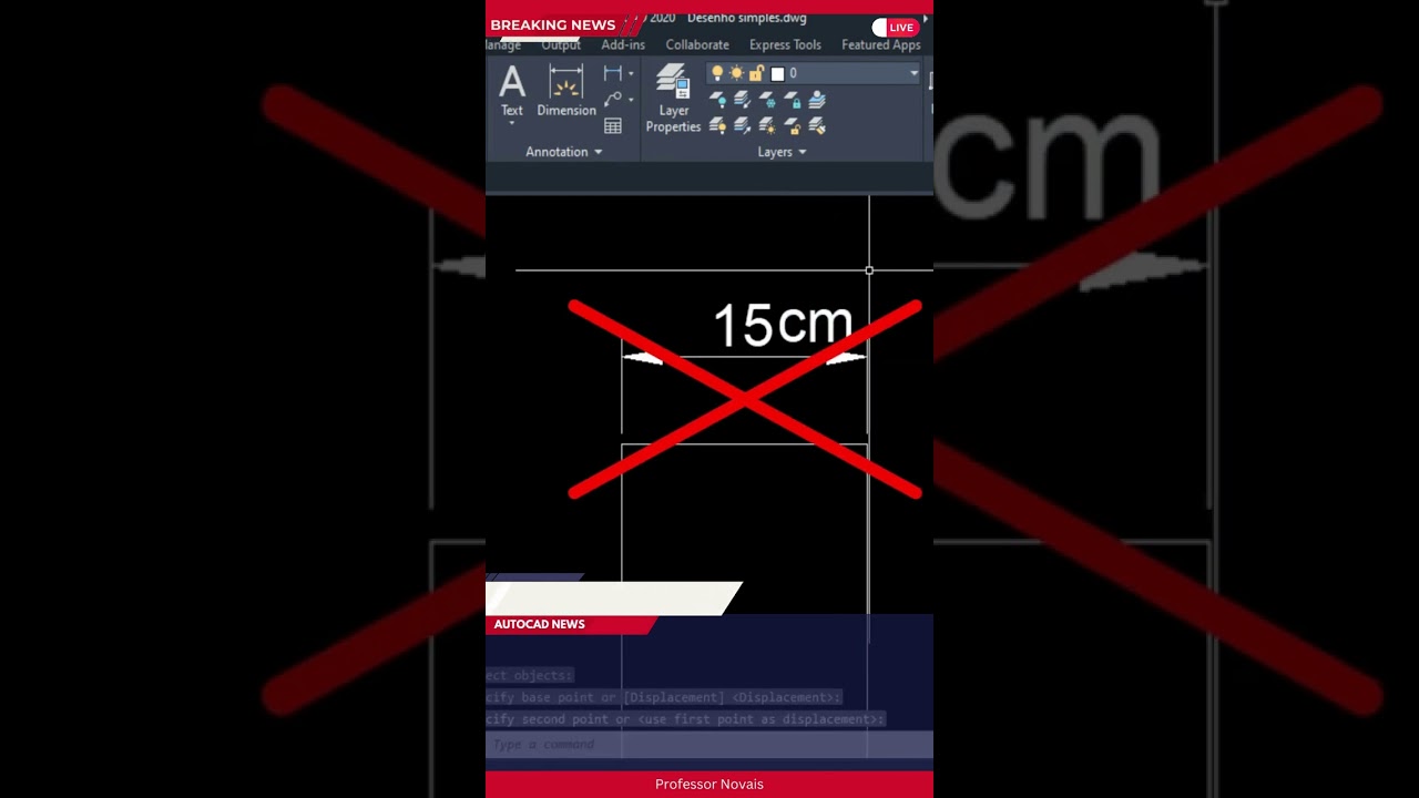 AutoCAD - Como colocar unidade de medida na cota #Shorts