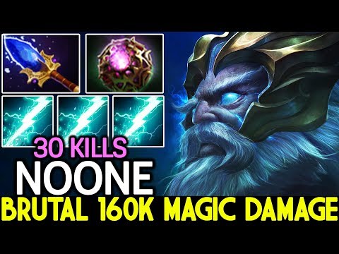 NOONE [Zeus] Imba God is Back Brutal 160K Magic Damage 7.22 Dota 2