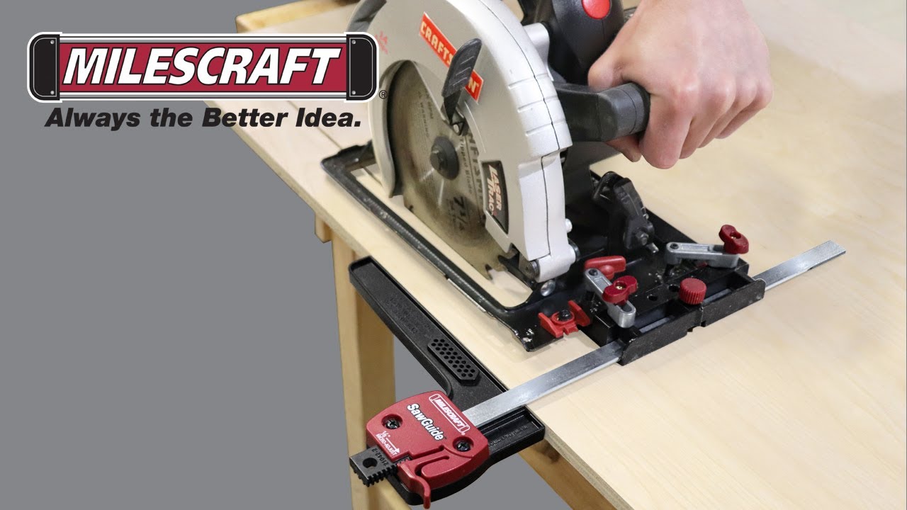Milescraft 1403 SawGuide - Cut Circles with your Jig Saw or Use as Edge Guide for your Circular Saw