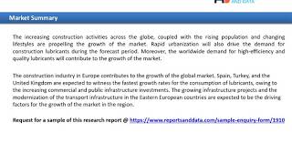 construction lubricants market Outlook To 2020- 2027
