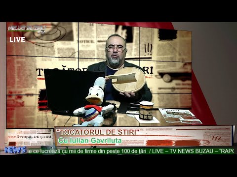 LIVE - TV NEWS BUZAU, TOCATORUL DE STIRI, cu Iulian Gavriluta, criza apei - conspiratie sau prostie,