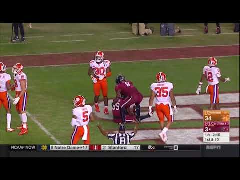 2017 USC vs Clemson - Bryan Edwards 38 Yd Touchdown Reception