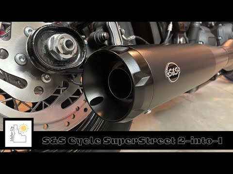M8 Club Style S&S 2-into-1 Exhaust Harley Street Bob