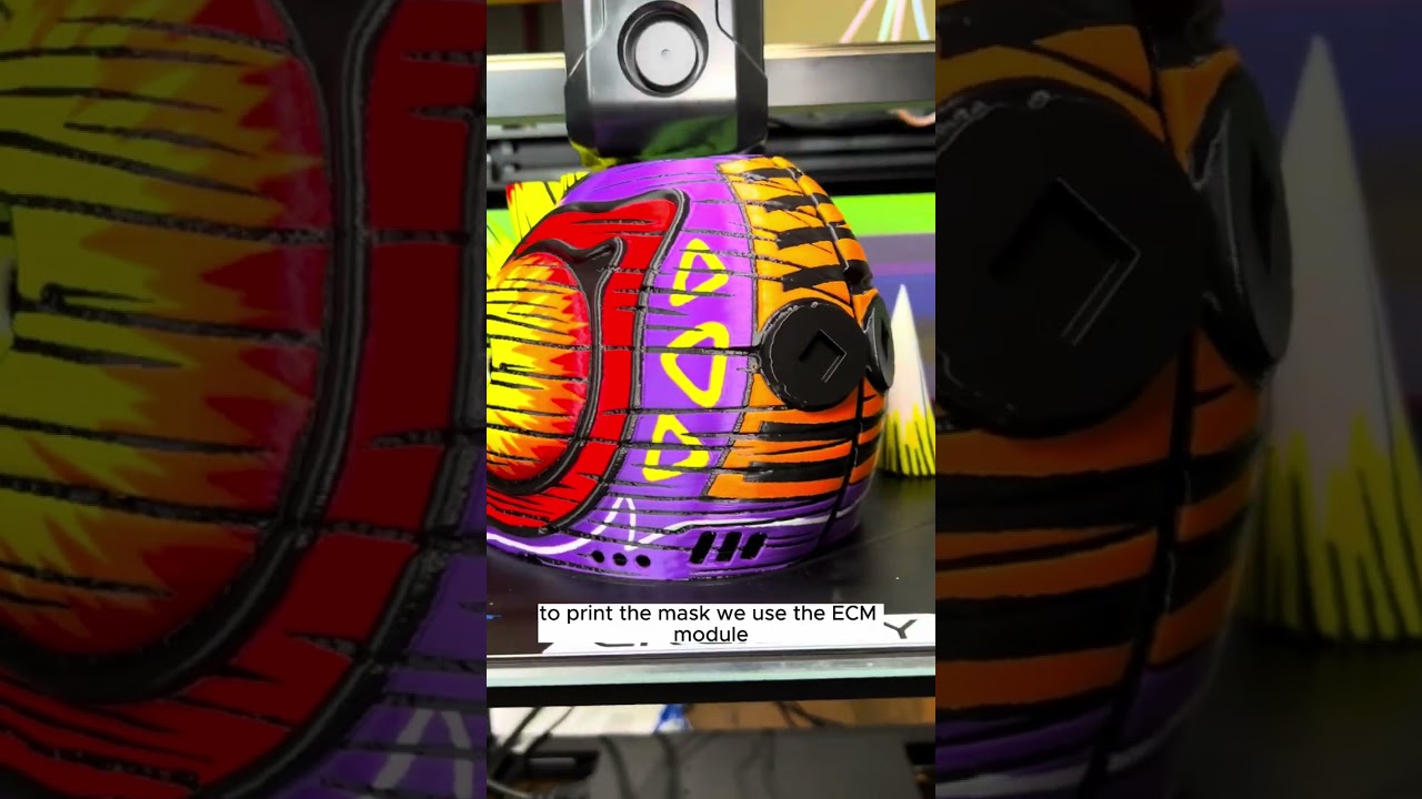 Massive Multi-Color Majora’s Mask 3D Print with Co Print KCM Set! 🎭🌈