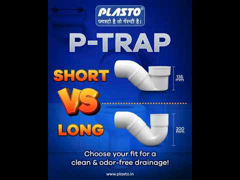 P-Trap For Kitchen & Bathroom | Plumbing Solution | Plumbing Tips Plasto P-Trap