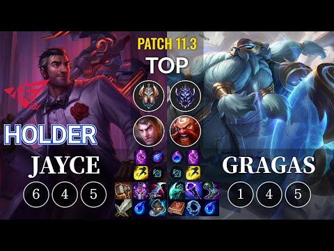 RW Holder Jayce vs Gragas Top - KR Patch 11.3