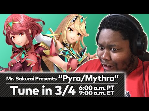 Mr. Sakurai Presents: Pyra & Mythra REACTION!! XENOBLADE Chronicles 2 IN SMASH!!