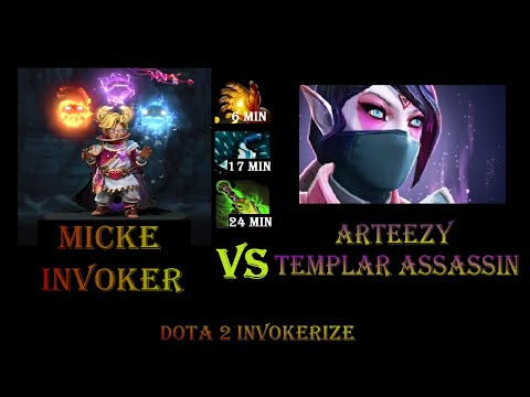 EPIC Mikey Invoker VS Arteezy Templar Assassin - Duel Of Giants | MID #dota2 #dota2mid #dota2invoker