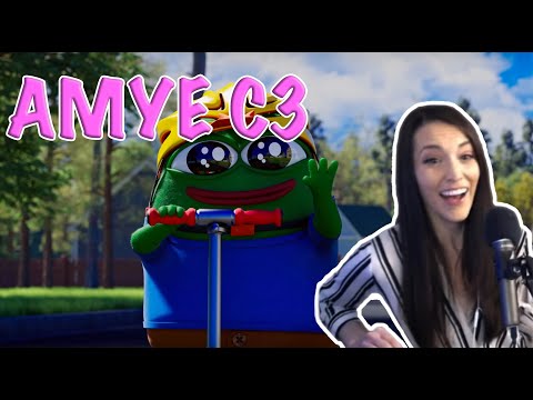 Amye reacts to 'Spending time without your favorite streamer - Peepo Animation'