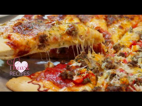 Homemade Pizza made from scratch : dough & sauce - I Heart Recipes