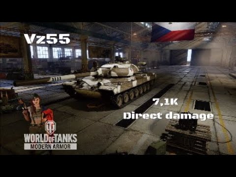 Vz55 in Autovía: 7,1K direct damage | World of Tanks | Wot console
