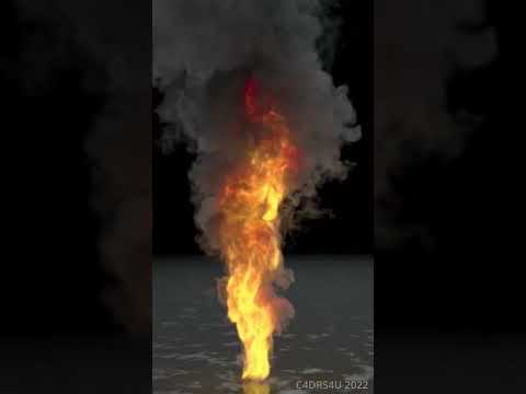 iClone to Cinema 4D:  Girl on Fire Dancing | X-Particles | Shorts# | Redshift Render | HDR