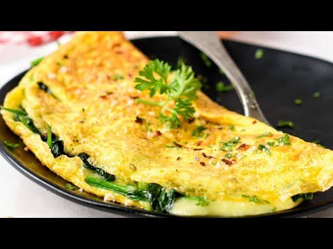 Spinach Cheese Omelette | Quick & Healthy Breakfast Recipe ❤️