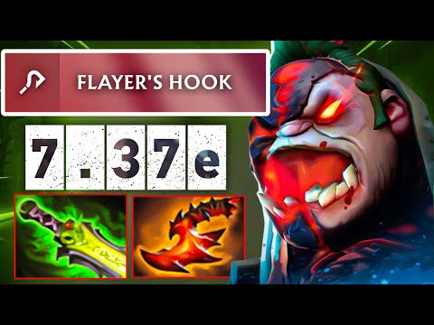 Insane Max Range Hook Giant Pudge 32Kills Overwhelming Blink + Ethereal Blade Dota 2