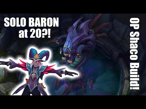 Shaco Solo Baron at 20 minutes (Ranked) - OP on-hit Shaco build!