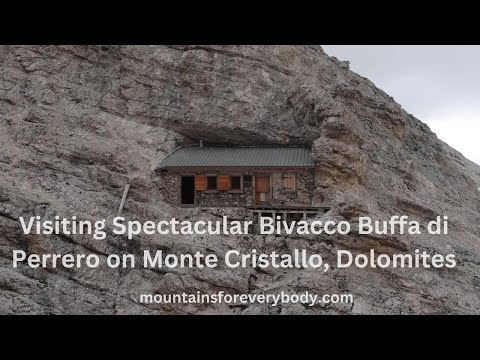 Visiting Spectacular Bivacco Buffa di Perrero on Monte Cristallo