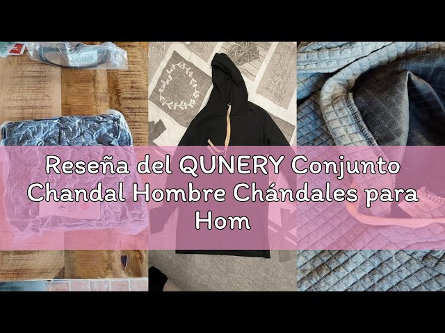 Vídeo relacionado con Chándal de hombre completo de deporte para hombre, de invierno, sudadera con capucha y pantalón de dos piezas, conjunto Tracksuit sudadera con cremallera Suit Chándal de ropa deportiva, M