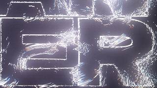 Liquid Particle Displacement Text Animation