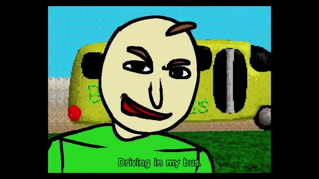 Baldi runs over a student  REMASTERED [REUPLOADED]