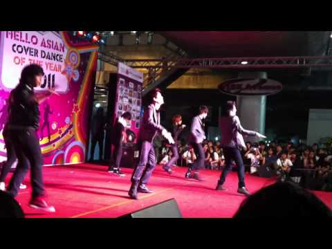 20111218 Hey! + Get Out and Surprise for TOP's Birthday by Eternal Rhythm cover TVXQ! - Hello Asian