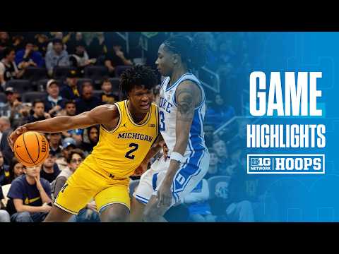 Michigan vs. Duke | HIGHLIGHTS | Big Ten Men's Basketball | 02/21/26