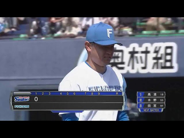 【ファーム】圧巻の投球!! ファイターズ・池田隆英 初回から3者連続三振!! 2022年4月9日  北海道日本ハムファイターズ 対 東京ヤクルトスワローズ