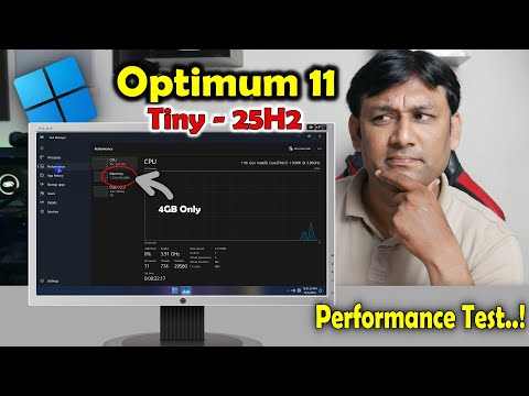 Windows 11 Optimum 25H2 on Just 4GB RAM 😱 | Low-End PC Performance Test